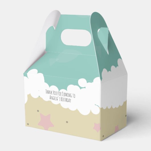 Ballotins Boîte de Faveur de Vagues de Sable d'Anniversaire (Verso)