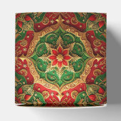 Ballotins Boîte de faveur décorative de vacances Rouge Vert (Haut)
