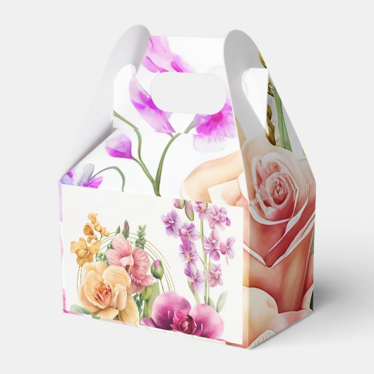 Ballotins Boîte de faveur d'explosion d'orchidée (Verso)