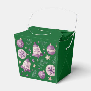 Ballotins "Boîte de faveur d'ornement et de cloche de Noël v