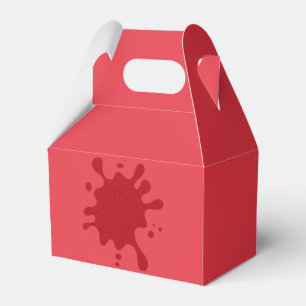 Ballotins Boîte de Faveur Éclaboussure Rouge de Tomate Perso
