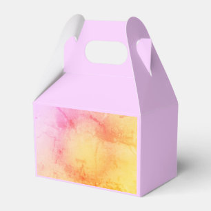 Ballotins Boîte de Faveur Élégante avec Dégradé Rose et Or