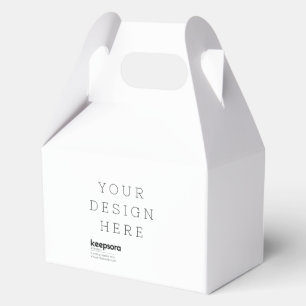 Ballotins Boîte de faveur en papier à pignon personnalisée 