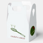 Ballotins Boîte de faveur en papier, pignon 4x2,5x5 (Ouvert)