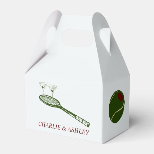 Ballotins Boîte de faveur en papier, pignon 4x2,5x5 (Verso)