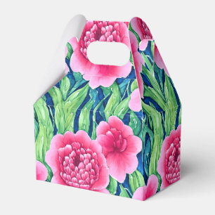 Ballotins Boîte de faveur florale à l'aquarelle