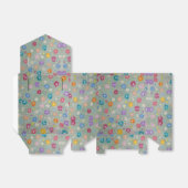 Ballotins Boîte de faveur florale Pastel Posie (Déplié)