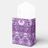 Ballotins Boîte de faveur florale violette (Ouvert)