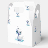Ballotins Boîte de faveur Gable Canard Blanc Mignon (Ouvert)