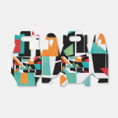 Ballotins Boîte de faveur géométrique (Déplié)