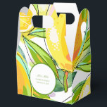 Ballotins Boîte de Faveur jaune de Jardin de Citron de Aquar<br><div class="desc">Boîte de Faveur jaune de Jardin de Citron de Aquarelle Moderne .</div>