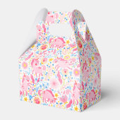 Ballotins Boîte de Faveur Licorne Rose (Arrière)