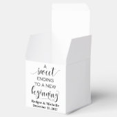 Ballotins Boîte de Faveur Mariage - Fin douce à nouveau débu (Ouvert)