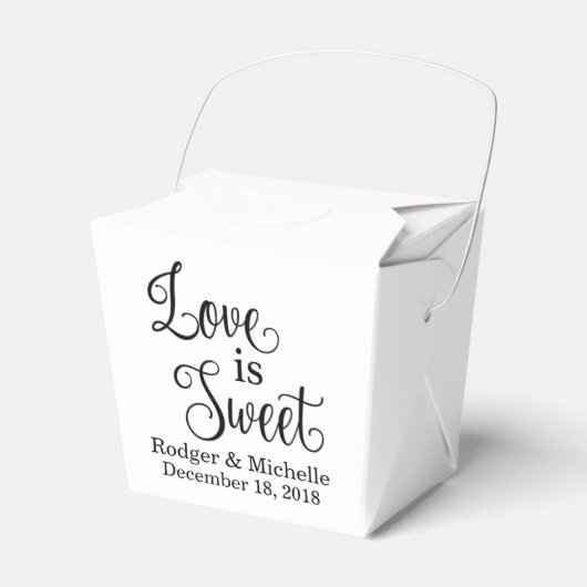 Ballotins Boîte De Faveur Mariage - L'Amour Est Douce (Verso)