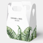Ballotins Boîte De Faveur Mi-Siècle Banana Leaf Mariage (Ouvert)