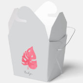 Ballotins Boîte de faveur Monstera (Ouvrir)
