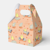 Ballotins Boîte de faveur orange de poussin de Pâques doux (Arrière)