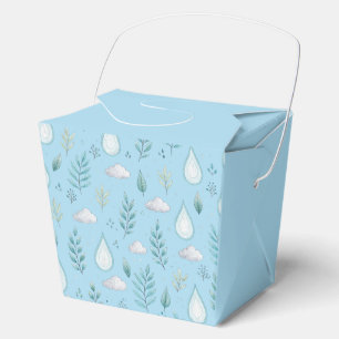 Ballotins “Boîte de Faveur – Ornement d'Hiver Bleu Boîte Cad