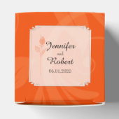 Ballotins Boîte De Faveur Rose Graphique Orange (Haut)