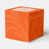 Ballotins Boîte De Faveur Rose Graphique Orange (Arrière)