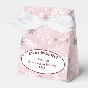 Ballotins Boîte de Faveur Rose Pâle pour une Fête d'Annivers
