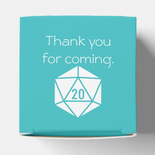 Ballotins Boîte de Faveur Tabletop Chic en Turquoise (Haut)