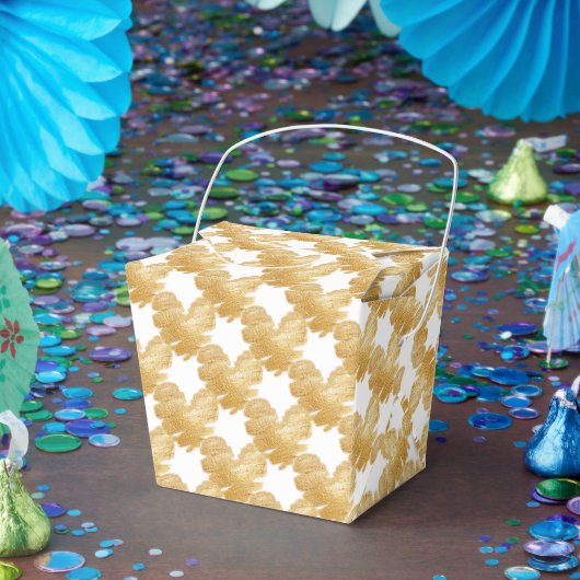 Ballotins Boîte de faveur 'Take Out' de fil d'or (Fête)