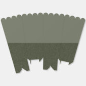 Ballotins Boîte de faveur verte mousse bicolore – Apparence  (Déplié)