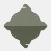 Ballotins Boîte de faveur verte mousse personnalisée moitié- (Déplié)