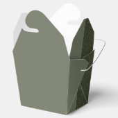 Ballotins Boîte de faveur verte mousse personnalisée moitié- (Ouvert)