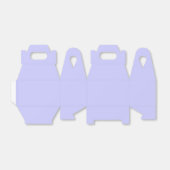 Ballotins Boîte de faveur violette de Pervenche (Déplié)