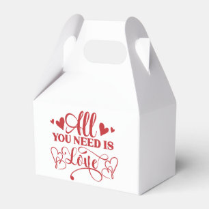 Ballotins Boîte de faveurs avec typographie "Tout ce dont vo