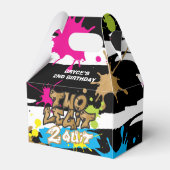 Ballotins Boîte de Faveurs d'Anniversaire Couleurs Néon Two  (Arrière)