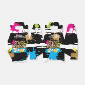 Ballotins Boîte de Faveurs d'Anniversaire Couleurs Néon Two  (Déplié)