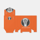 Ballotins Boîte de faveurs de crosse Orange (Déplié)