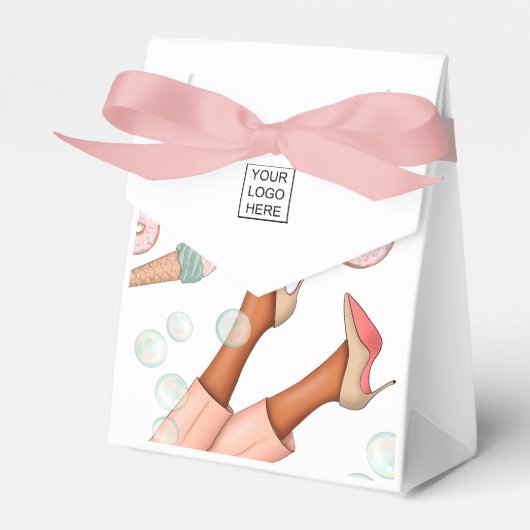 Ballotins Boîte de faveurs de dame de restauration d'entrepr (Verso)