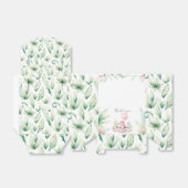 Ballotins Boîte de faveurs de dinosaure rose (Déplié)