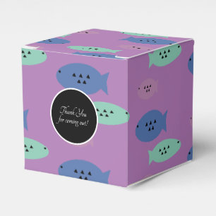 Ballotins Boîte de faveurs de fête de poissons de l'océan
