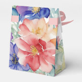 Ballotins Boîte de Faveurs de Fleurs Vibrantes Bohème (Arrière)