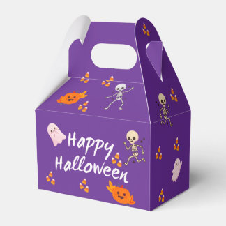 Ballotins Boîte de Faveurs de Halloween Violet Mignon