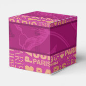 Ballotins Boîte de faveurs de Paris (Arrière)