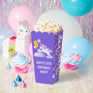 Ballotins Boîte de faveurs Licorne pour 8ème anniversaire av