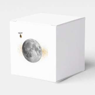 Ballotins Boîte de Faveurs Lune Élégante et Nuit Étoilée