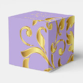 Ballotins Boîte de Faveurs Mariage violet et or (Arrière)