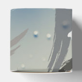 Ballotins Boîte de Faveurs Noir, Blanc & Gris Brushstrokes (Haut)