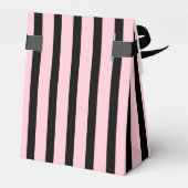 Ballotins Boîte de faveurs rose et noir (Arrière)