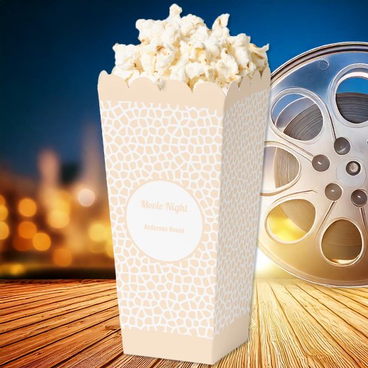 Ballotins Boîte de Faveurs Terrazzo - Orange Peach Popcorn