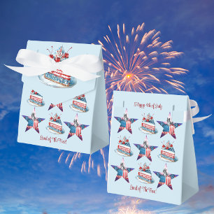 Ballotins Boîte de faveurs "Terre de la liberté" du 4 juille