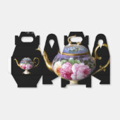 BALLOTINS BOÎTE DE FAVORISER DE THÉ (STYLE DE BOÎTE GABLE) (Déplié)