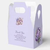 Ballotins Boîte de favoritisme de mariage de lavande (Ouvert)